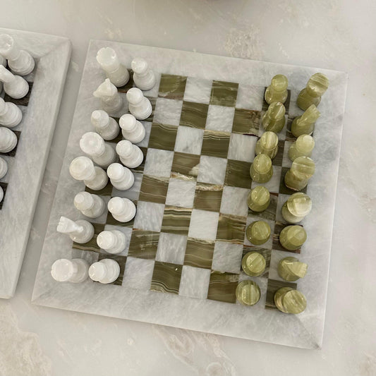Black and Coral Chess board